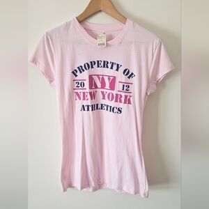 NWT Vintage Pink New York Athletics T-Shirt Deadstock